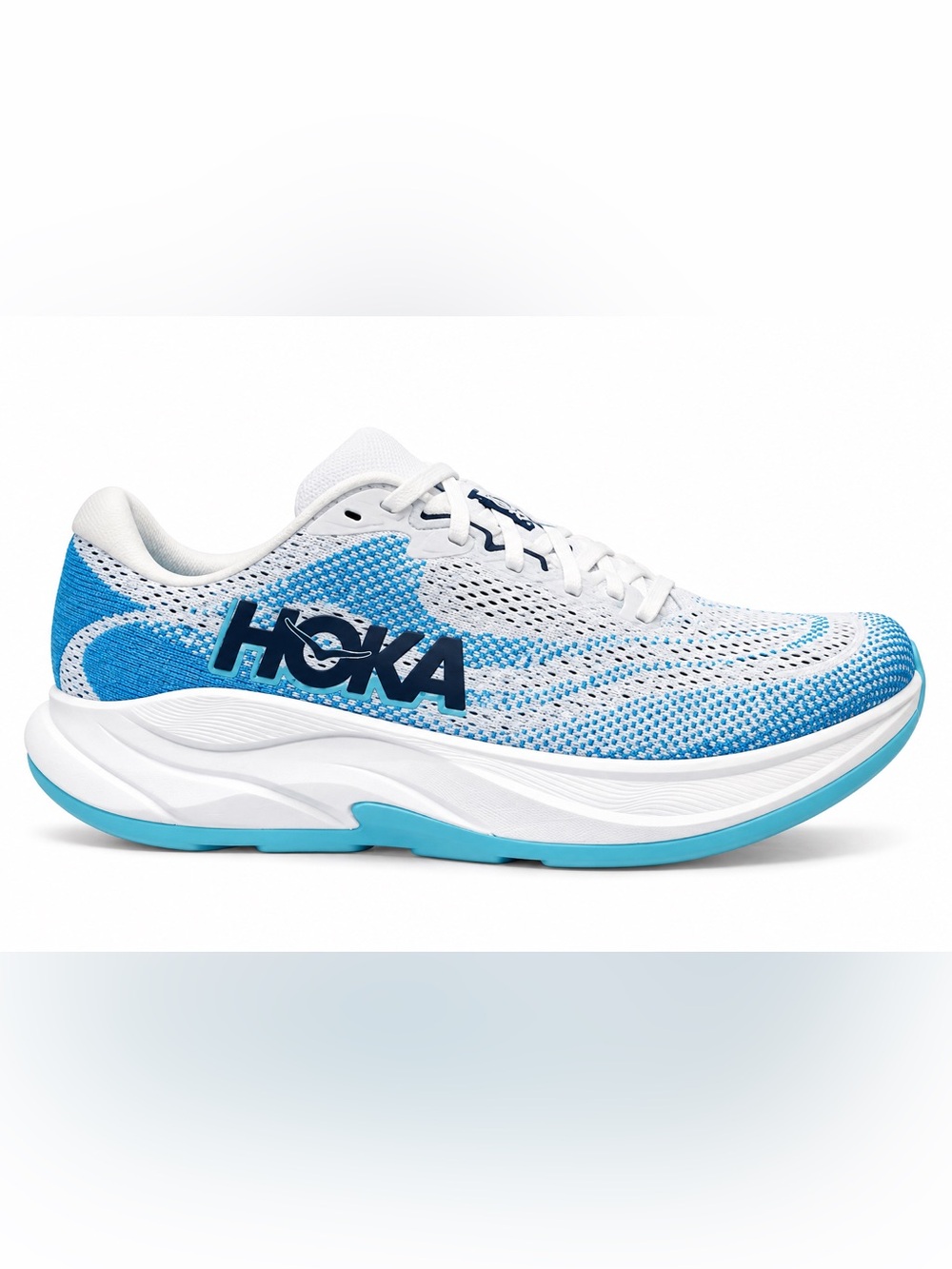 HOKA Rincon 4 FSK Men’s Size 11.5 Running Shoes White Blue New in Box